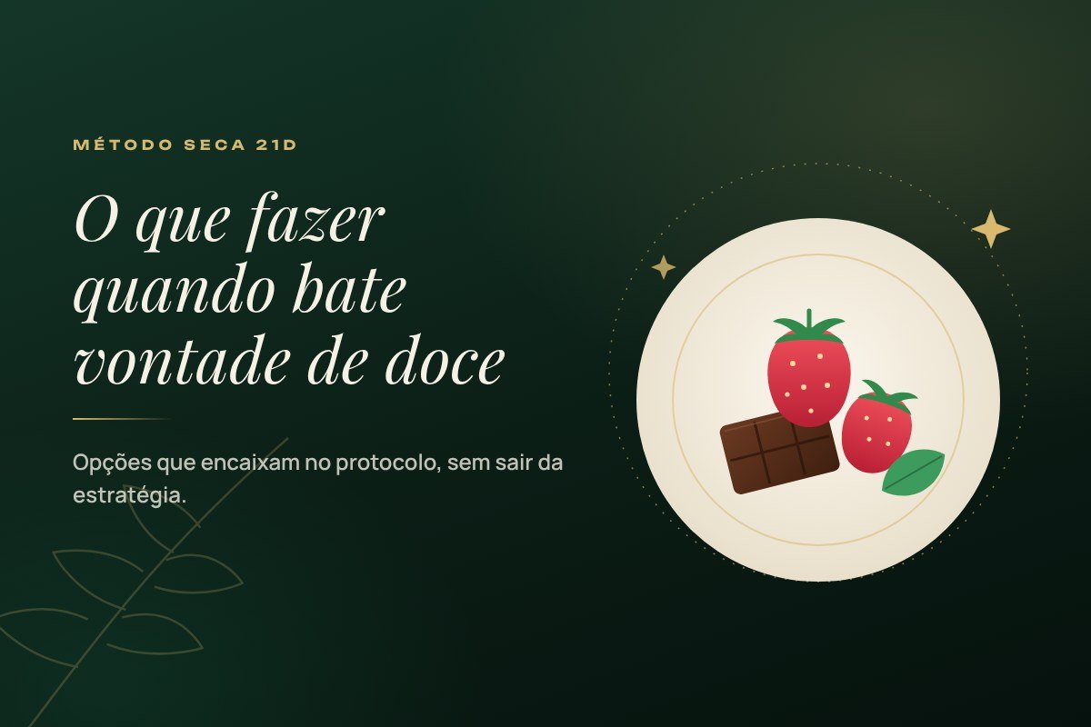 Estratégias para lidar com a vontade de doce